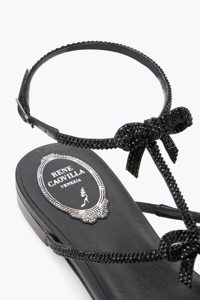 RENÉ CAOVILLA ルンルン BLACK KID STRASS レネカオヴィラ 