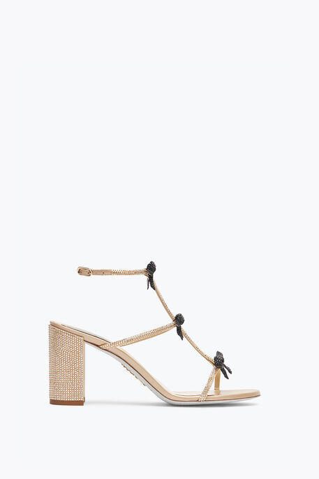 Caterina Honey And Black Sandal 80