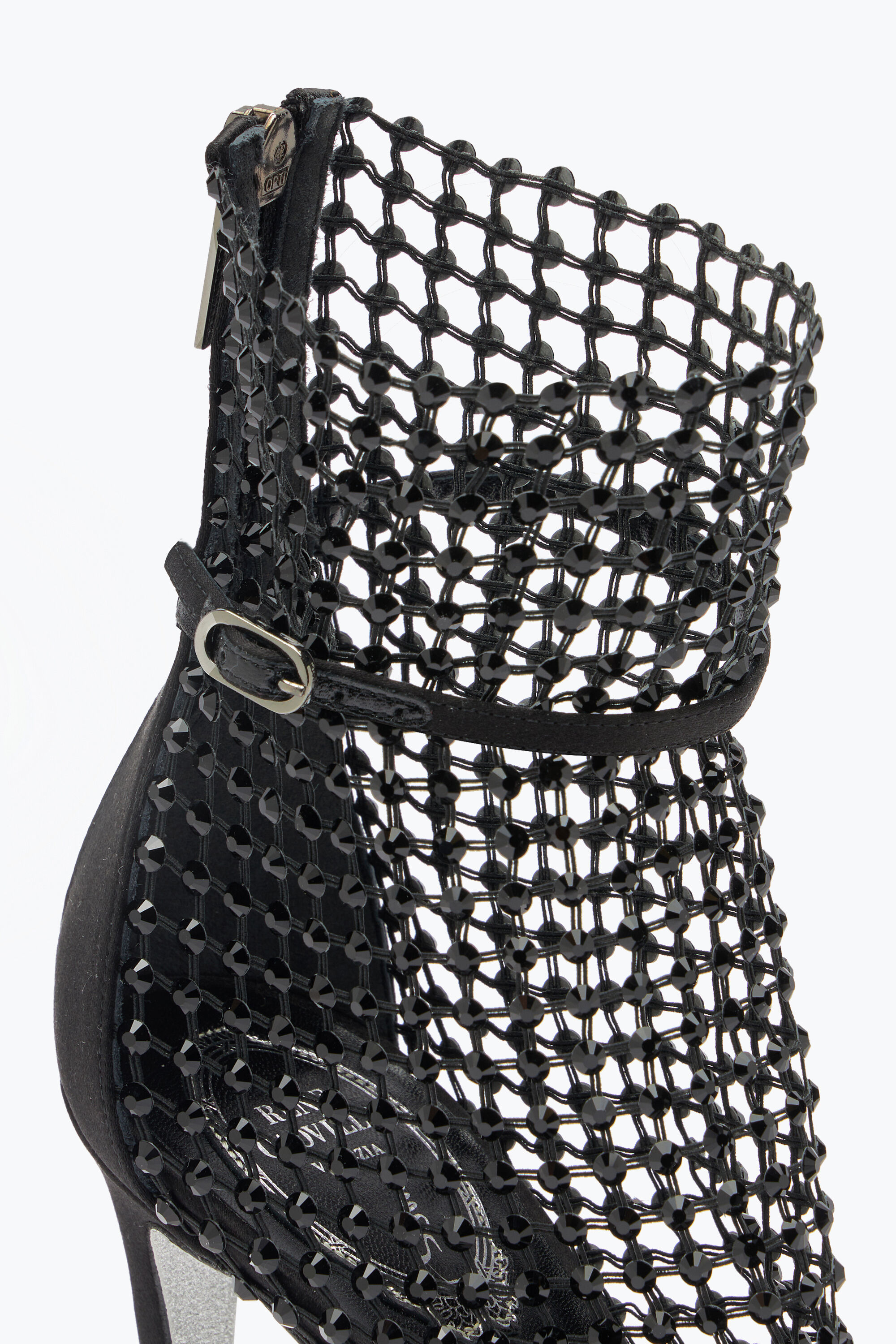 Rene caovilla mesh strass caged sandal sale