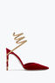 Zapato De Salón Margot Rojo Y Dorado 105