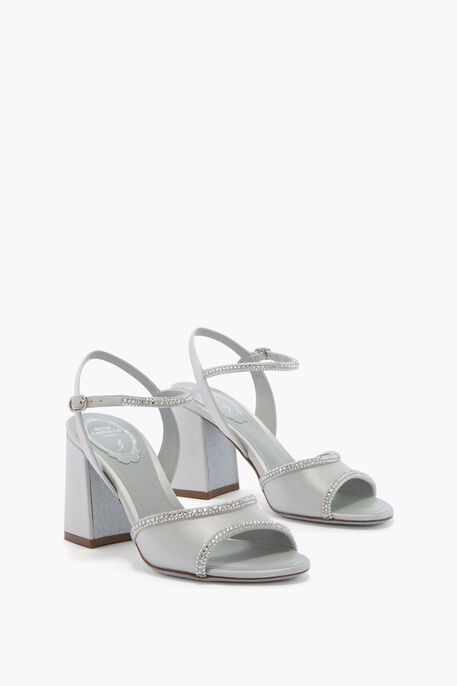 MARGHERITA PEARL GREY SANDAL 80