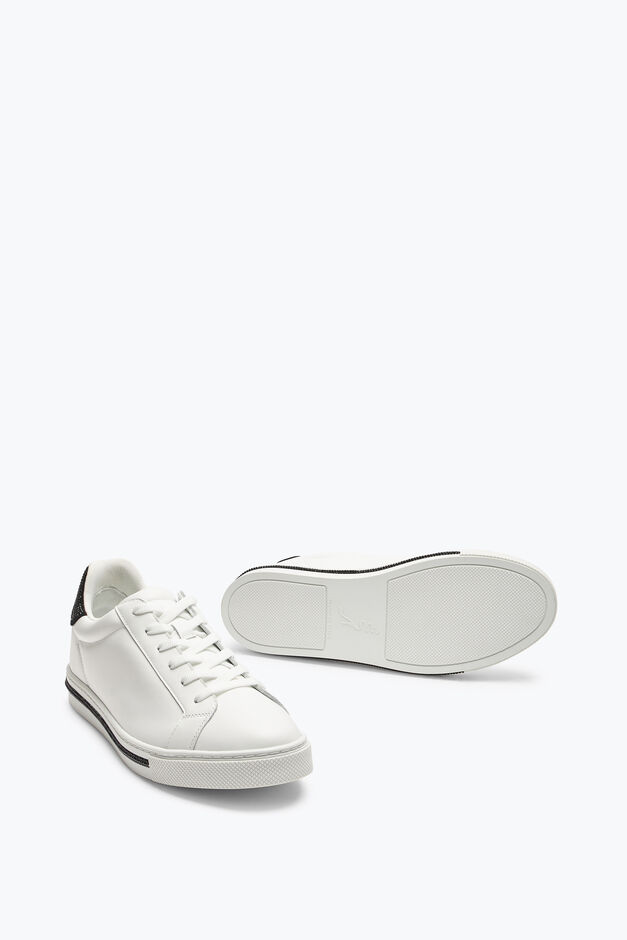 Xtra White-Black Sneaker With Crystals 15 Xtra White-Black Sneaker With Crystals 15
