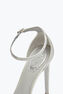 Anastasia 银色水晶防水台凉鞋 130