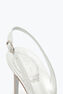 Cinderella White Slingback With Crystal 80