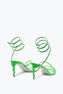 Margot Fluo Green Sandal 80