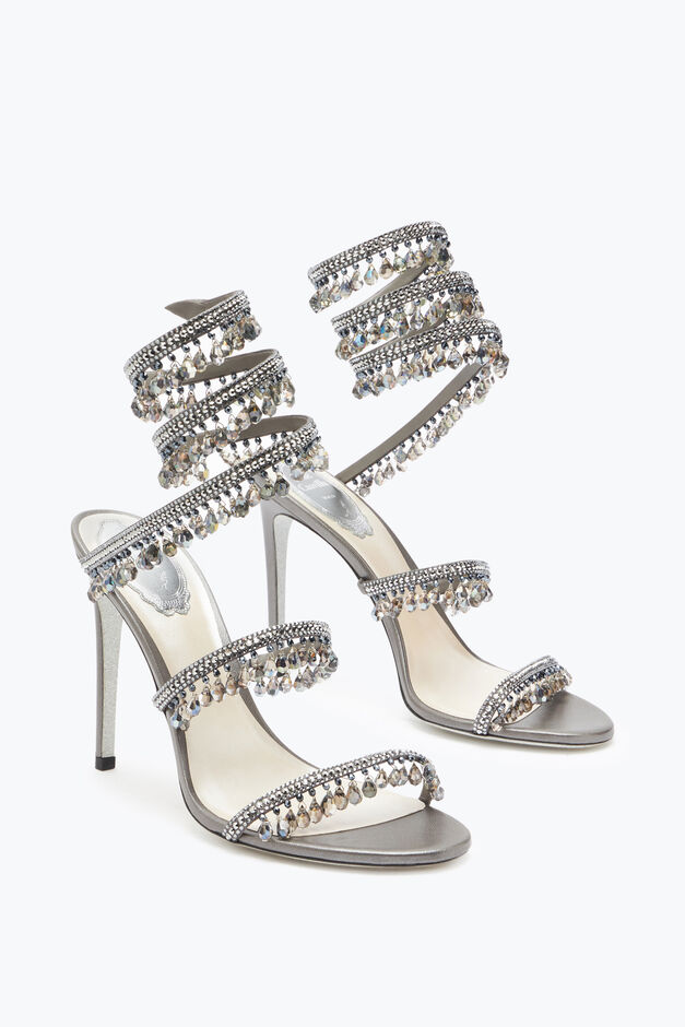 Chandelier Crystal Pearl Gray Sandal 105 Chandelier Crystal Pearl Gray Sandal 105