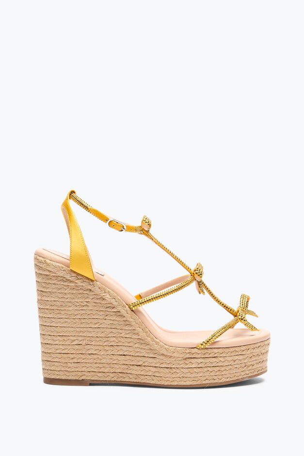 CATERINA YELLOW WEDGE SANDAL 120