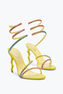 Margot Yellow Sandal With Degradé Crystals 105