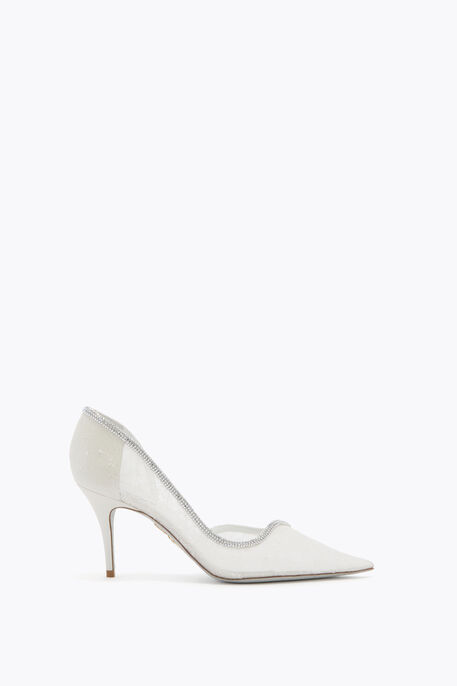 ONDA IVORY LACE PUMP 80
