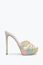 SANDALE MULE À PLATEAU DANIA MULTICOLORE 130