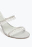 Chandelier Pearl Gray Slider Sandal 80