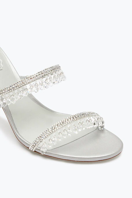 Chandelier Pearl Gray Slider Sandal 80 Chandelier Pearl Gray Slider Sandal 80