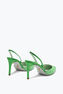 Zapato destalonado Jackie verde eléctrico 80