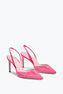 Jackie Slingback 80 in Shocking Pink