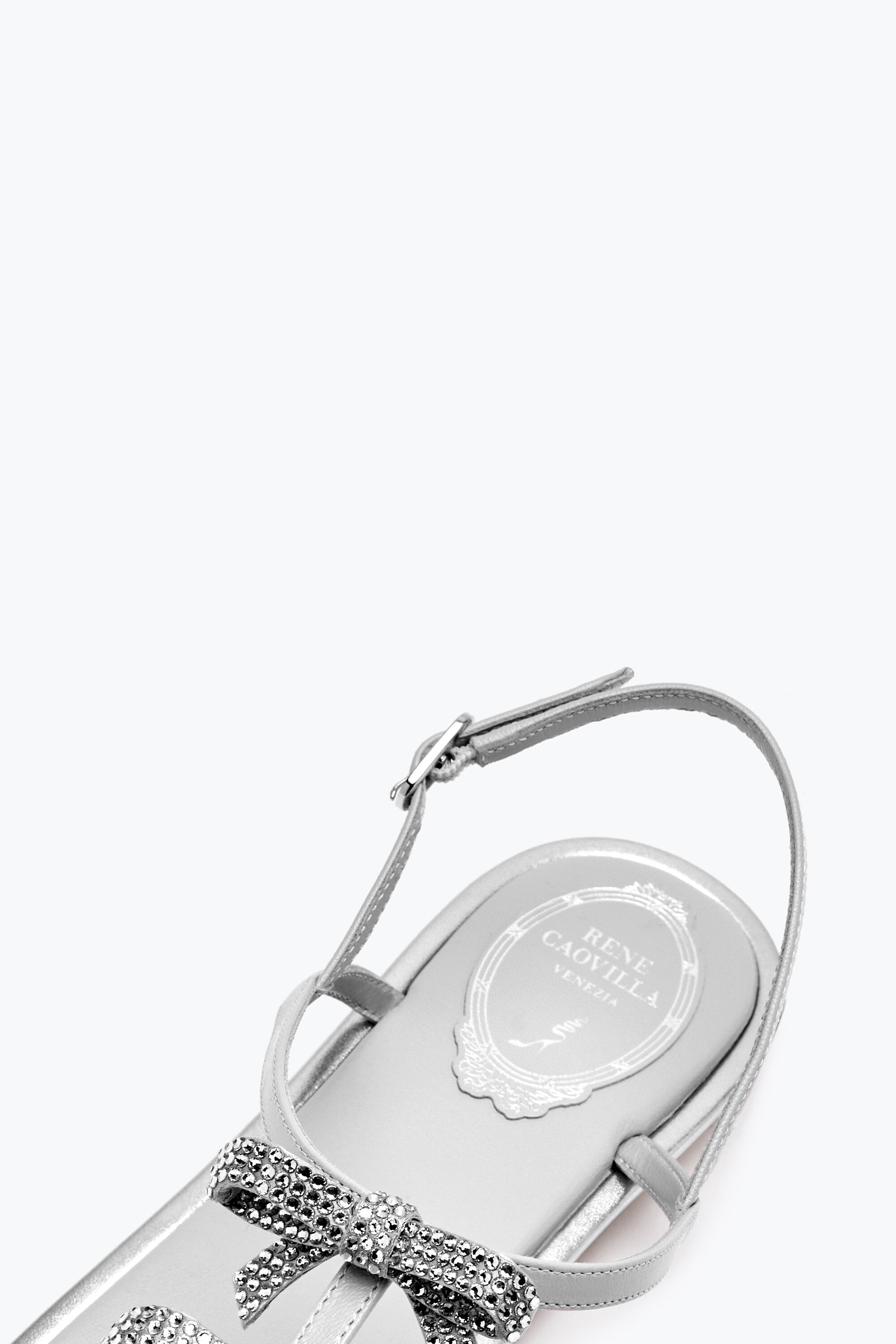 上品なファッション Jeweled Caovilla® Rene | 10 Sandal Thong Silver Caterina 靴