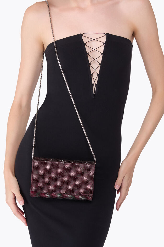 BABY FONDANT CLUTCH WITH ALL-OVER CRYSTALS