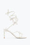 Margot Crystal White Sandal 80