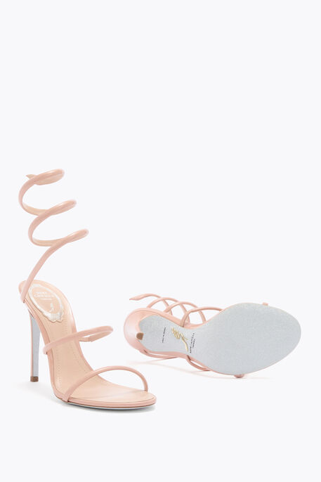 CLEO NUDE PATENT LEATHER SANDAL 105