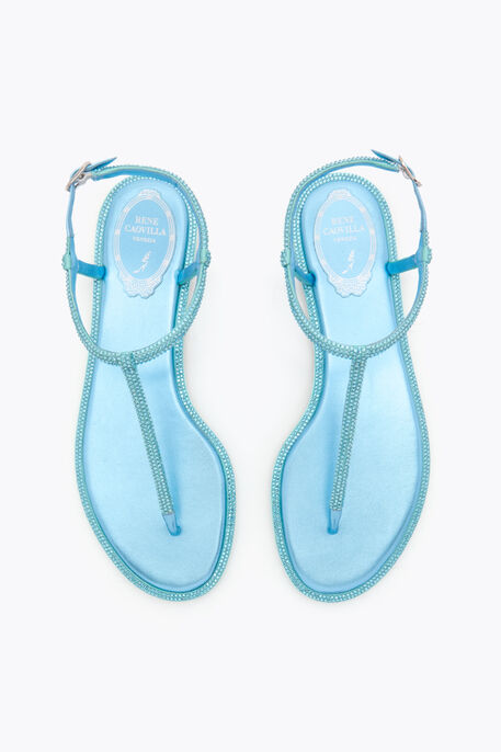 DIANA SKY BLUE SANDAL WITH CRYSTALS 10