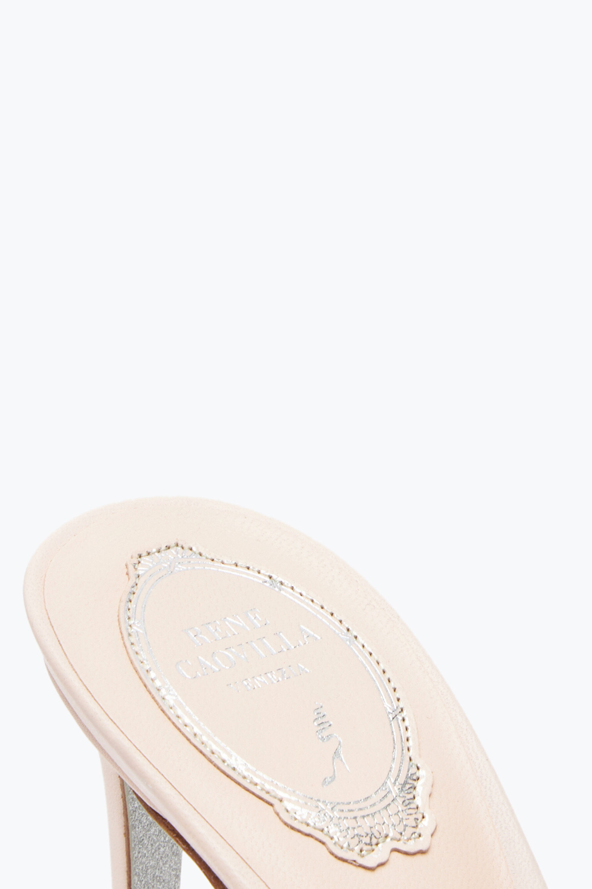 Mules Sandale mule Chandelier rose poudre 80 en Rose pour Femme Rene Caovilla