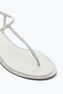 DIANA WHITE SANDAL WITH CRYSTALS 10