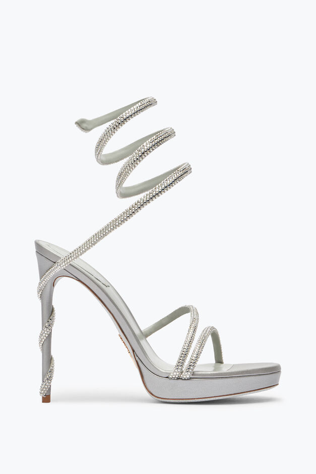 MARGOT SILVER PLATFORM SANDAL 120 MARGOT SILVER PLATFORM SANDAL 120