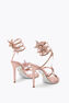 STAR CLEO ROSE GOLD SATIN/STRASS SANDAL