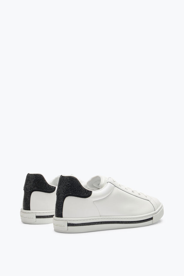 Xtra White-Black Sneaker With Crystals 15 Xtra White-Black Sneaker With Crystals 15