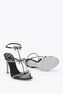 CATERINA BLACK AND SILVER SANDAL 105