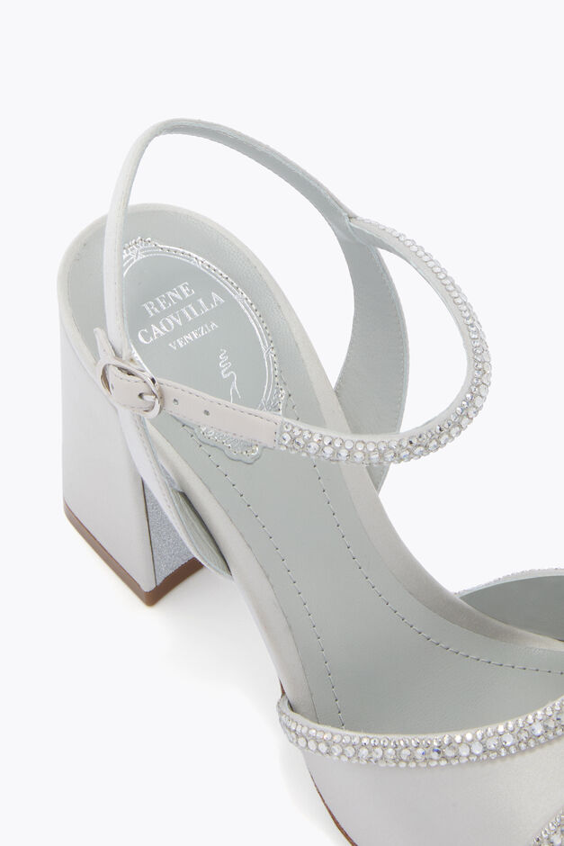 MARGHERITA PEARL GREY SANDAL 80