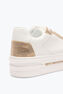 XTRA WHITE-GOLD SNEAKER WITH CRYSTALS 50