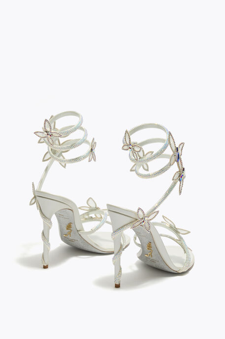 MARGOT WHITE SANDAL WITH BUTTERFLIES 105