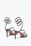 SANDALE CLEO EN CUIR D’AYERS MARRON 80