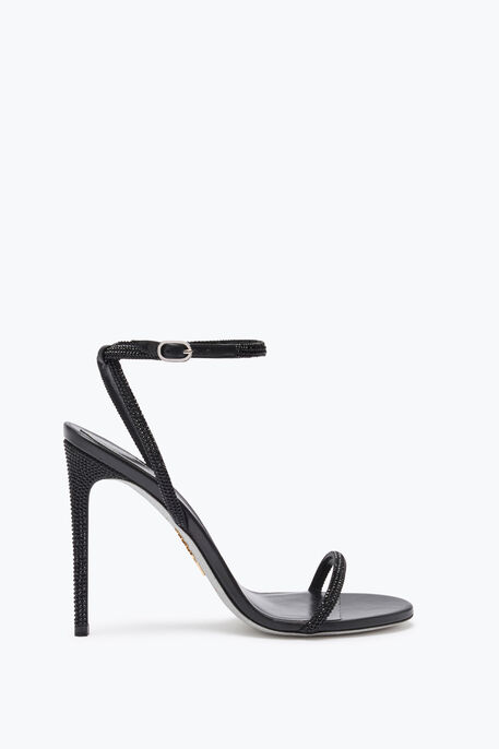 Ellabrita Crystal Black Sandal 105