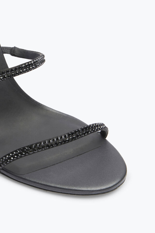 Sandalias altas con joyas negras CLEO