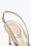 Goldfarbene Slingpumps Aus Spitze Veneziana 75