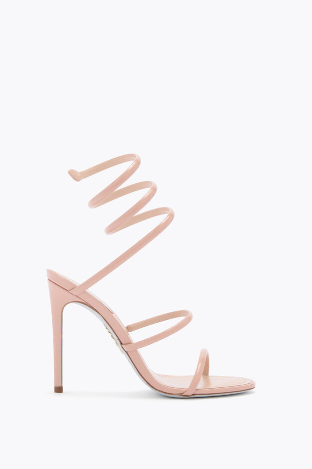 CLEO NUDE PATENT LEATHER SANDAL 105