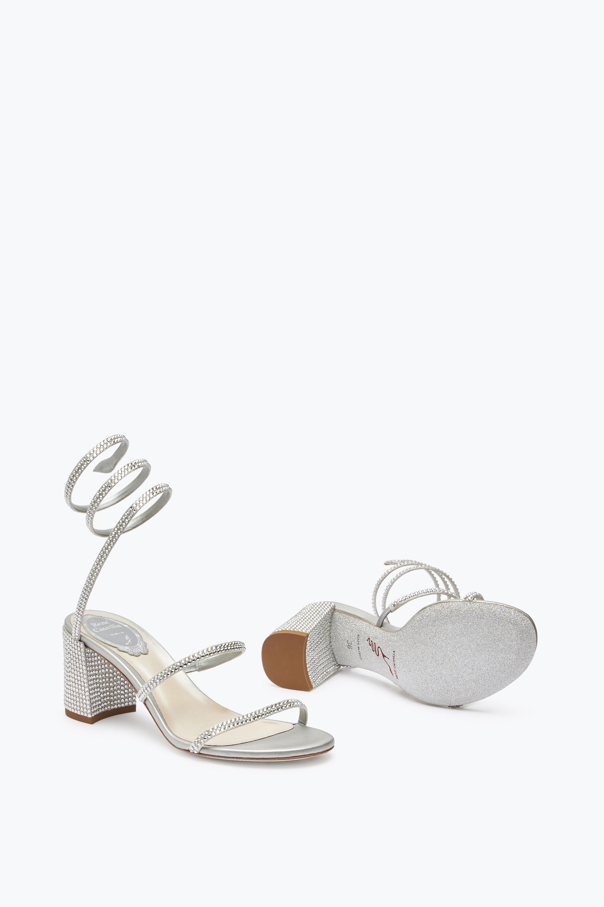Sandali Gioiello Argento Cleo in Grigio Sandali per Donna Rene