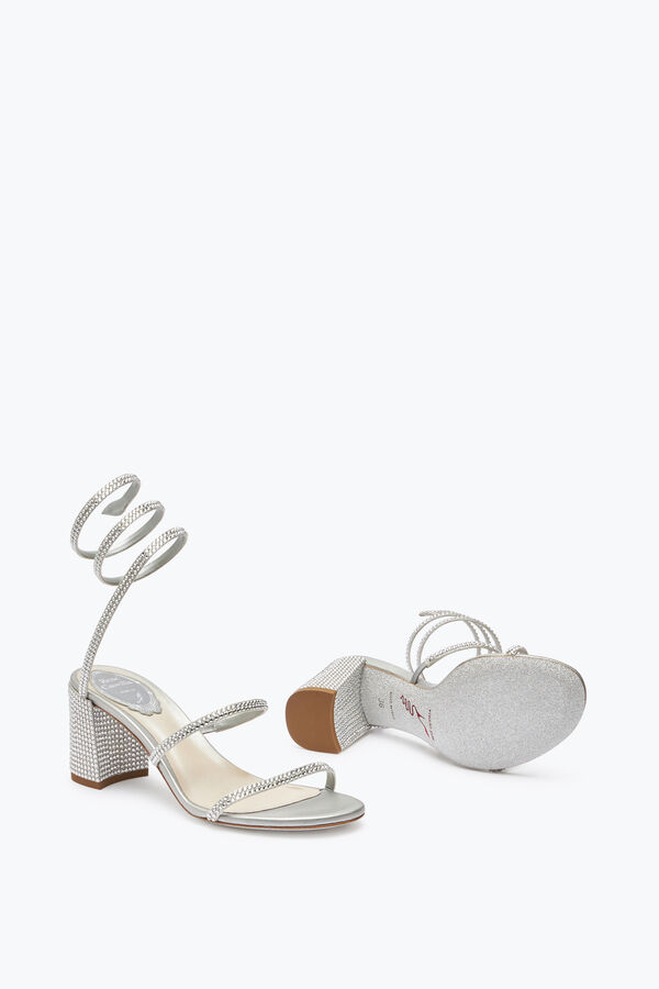 Silver-Coloured Jewel Sandals Cleo