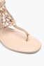 VENEZIANA GOLD AYERS LEATHER THONG SANDAL 10