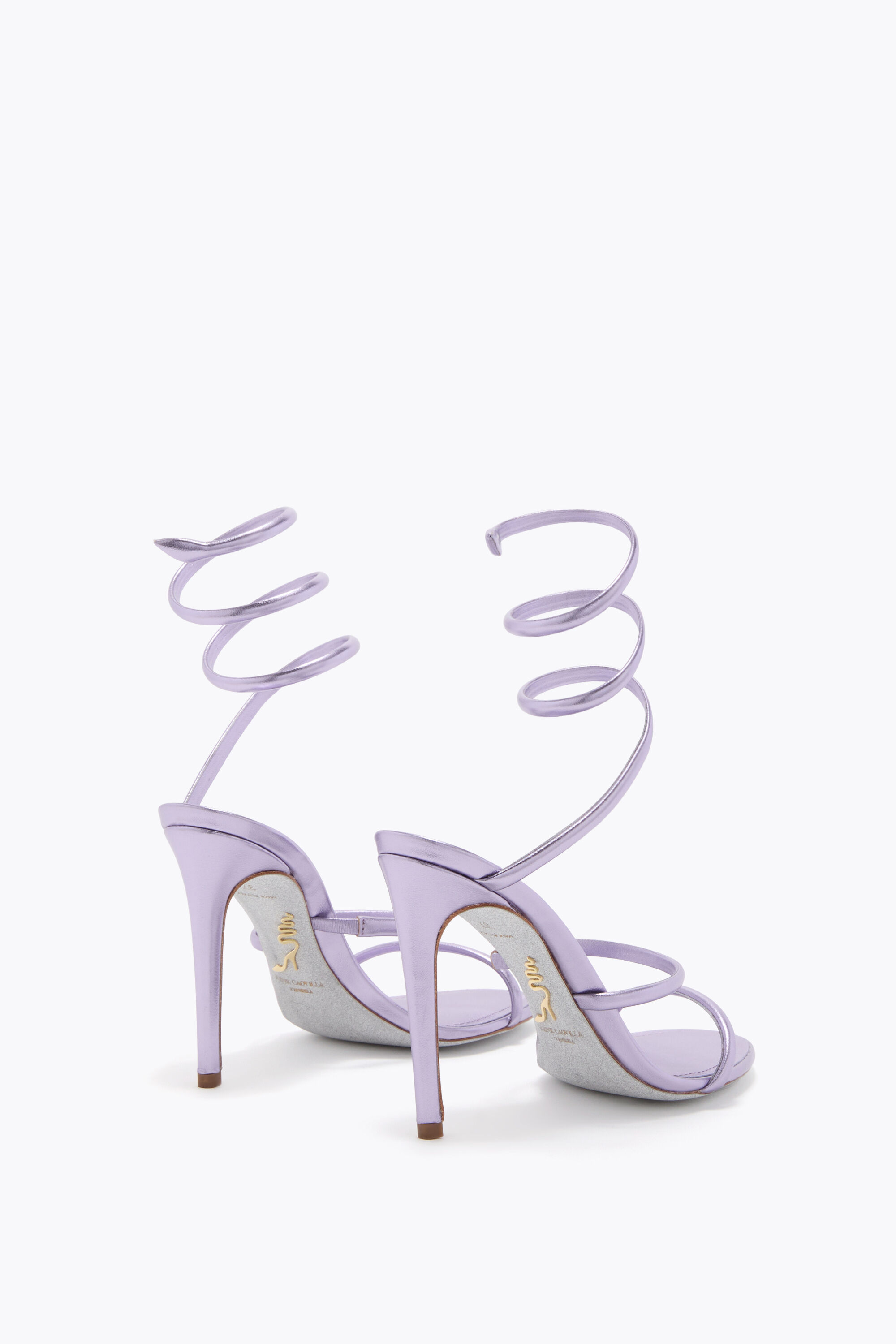 Jeweled CLEO METALLIC LILAC SANDAL 105 | Rene Caovilla®