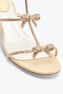 Caterina Kristall-Beige Sandale 35