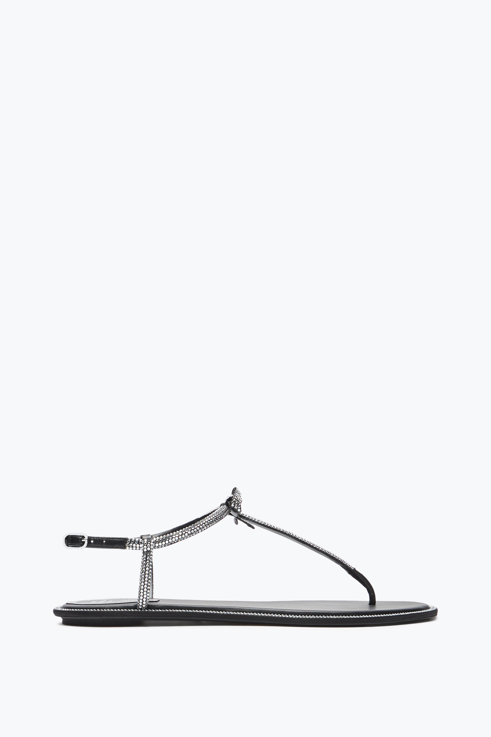 René Caovilla Satin Leather Sandals Bow Detail In R001v065