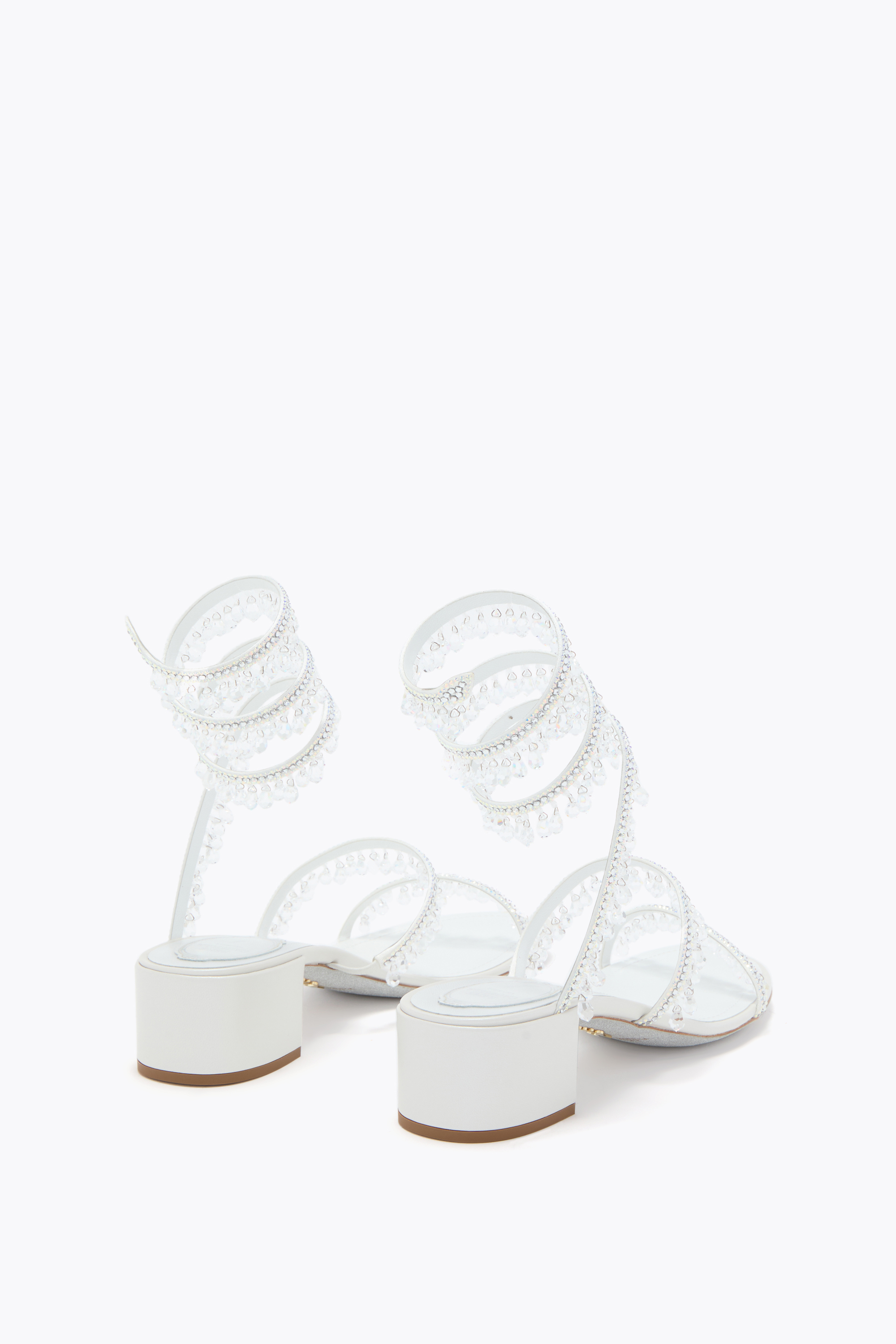  Ren&eacute; Caovilla Ren&eacute; Caovilla Chandelier Weiss Sandalen 40 Frau  Weiss 
