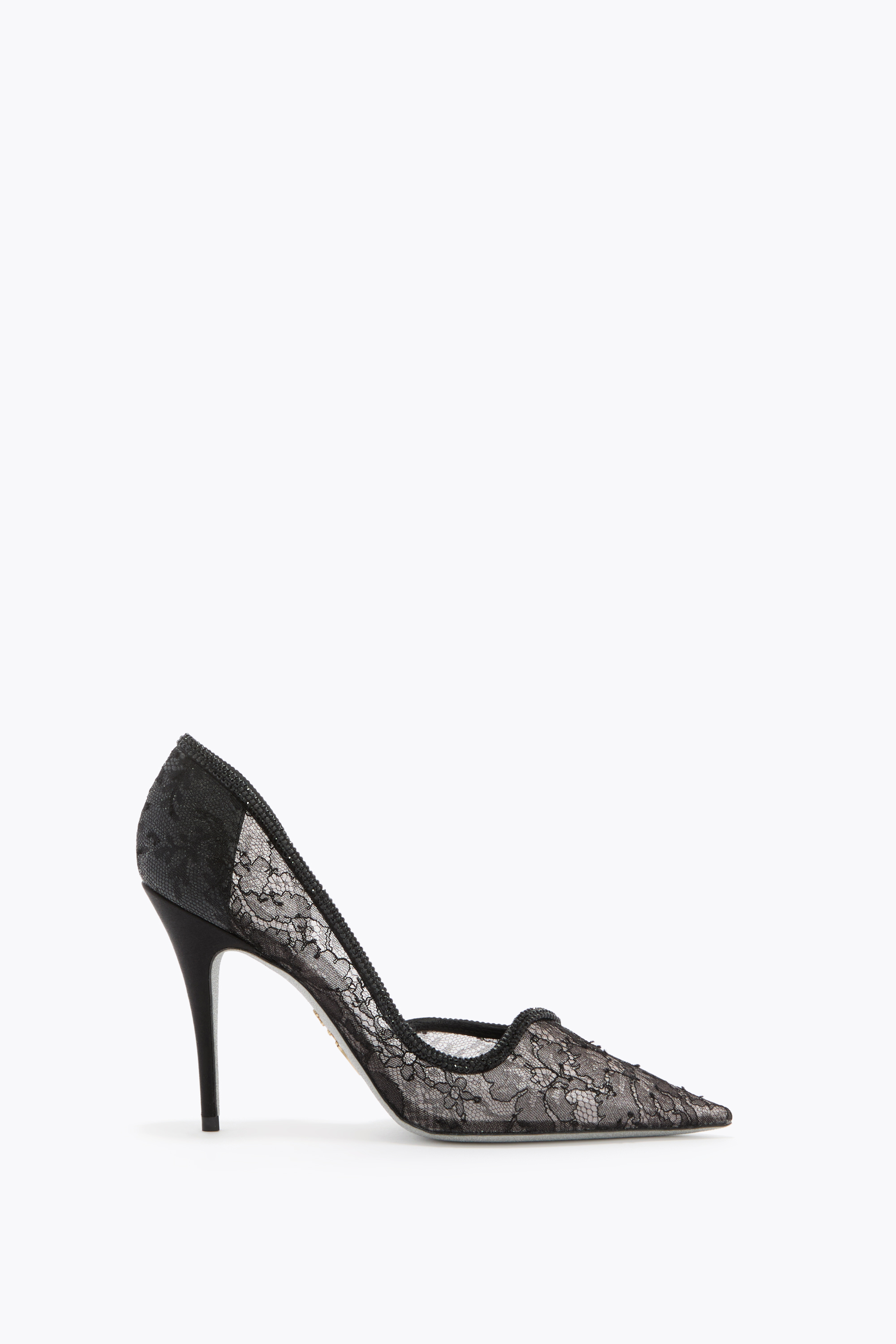 René Caovilla 100mm Onda Pumps In Black