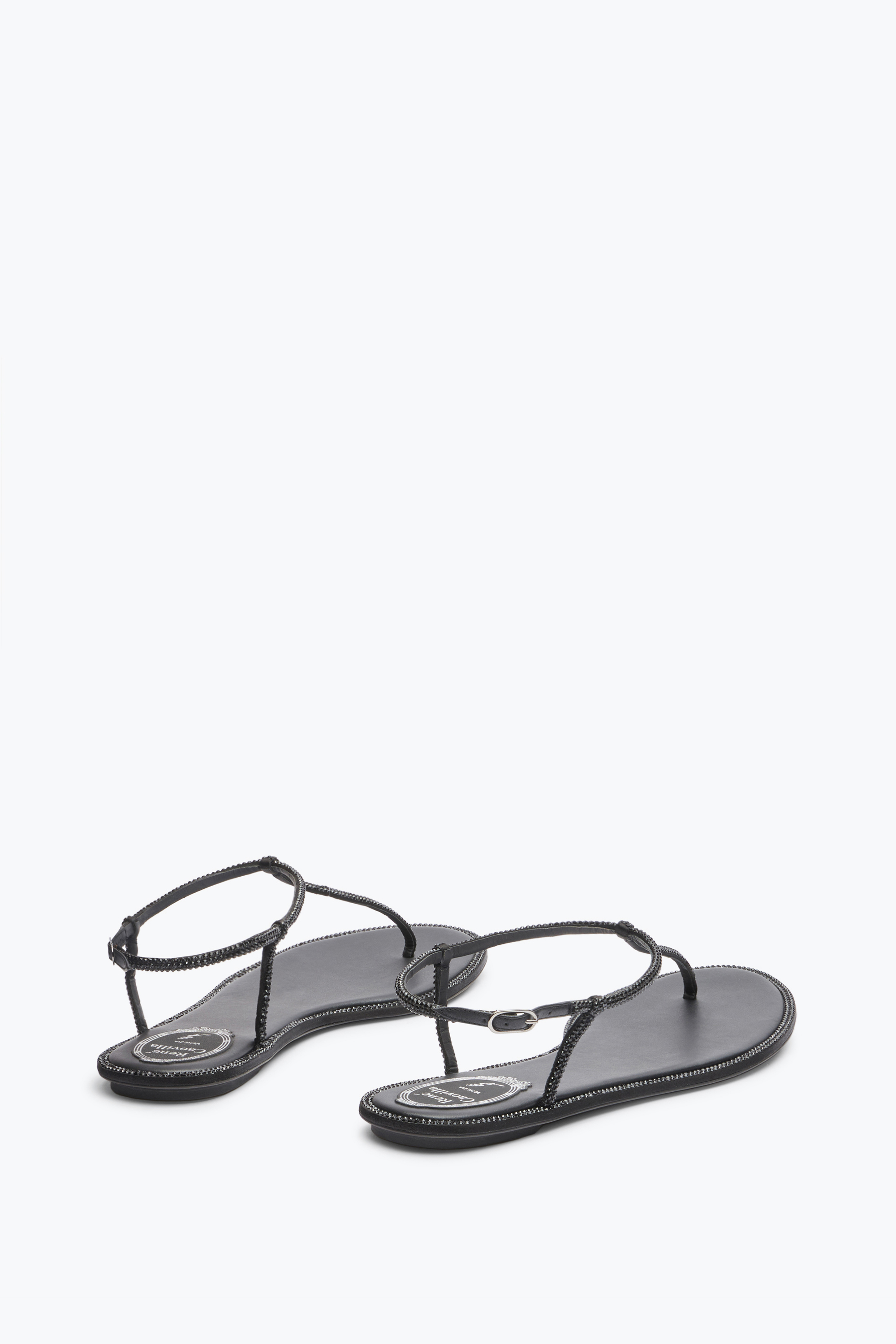 René Caovilla Rene Caovilla Elegant Flats For The Modern Woman In Black