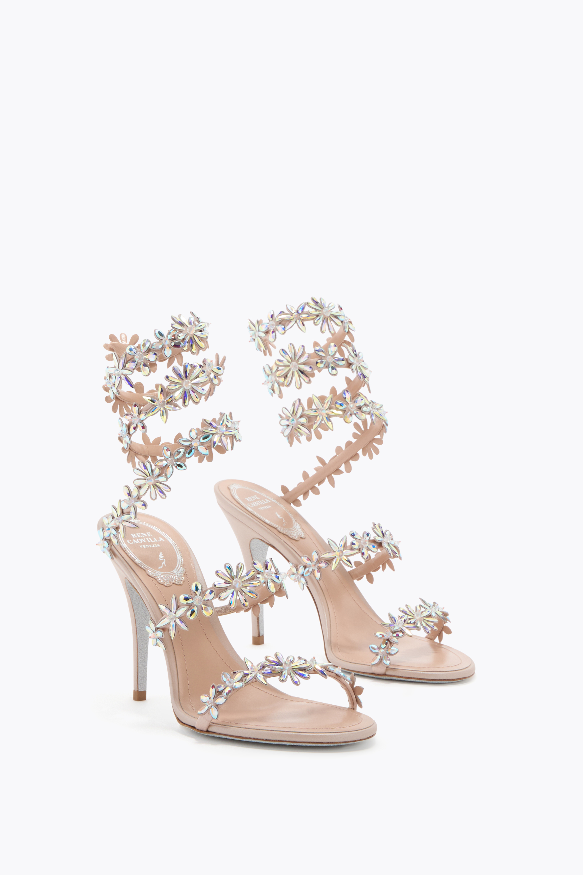 René Caovilla Flat Sandal Rene Caovilla Woman Color Pink In Multi
