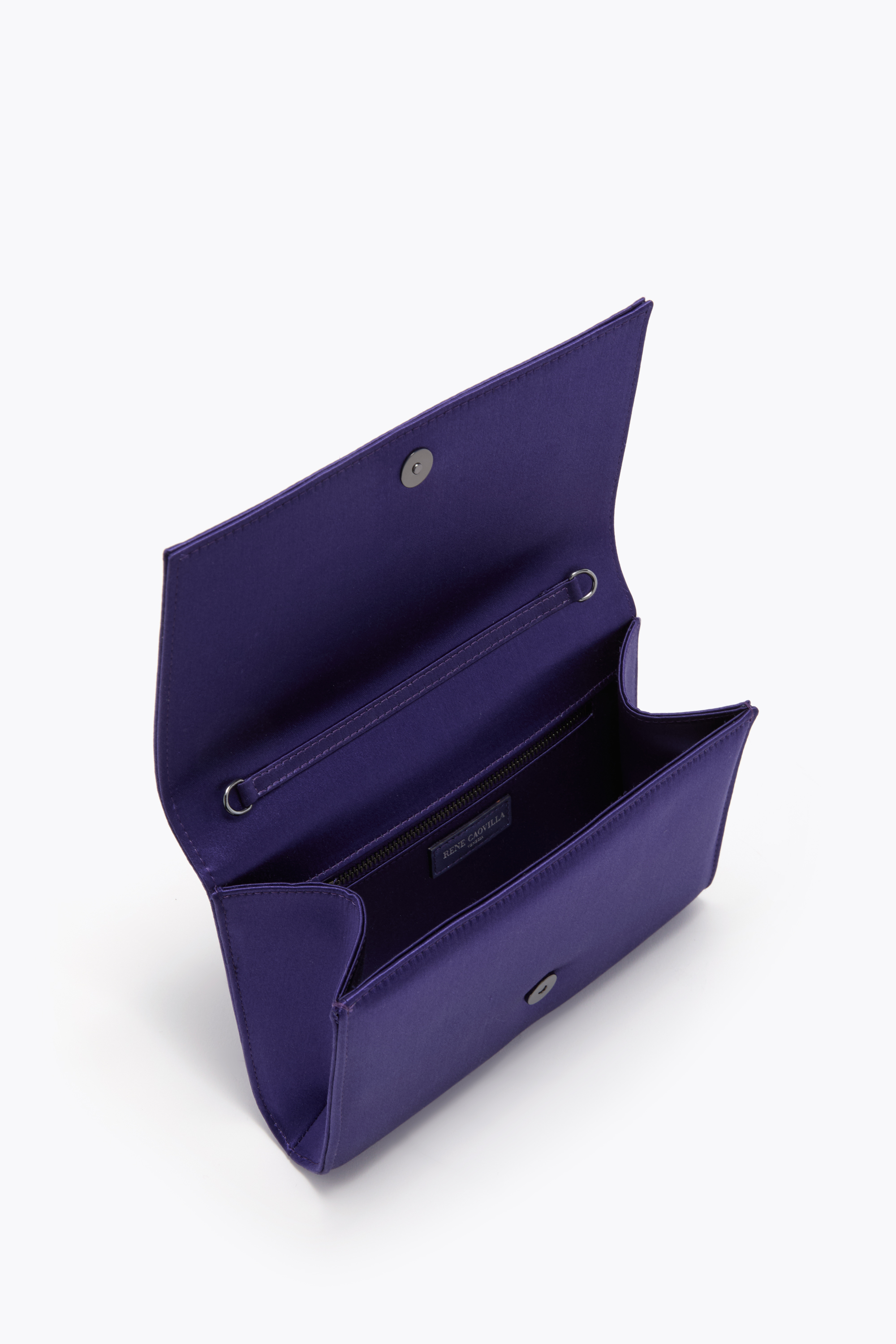René Caovilla Baby Purple Clutch In Purple