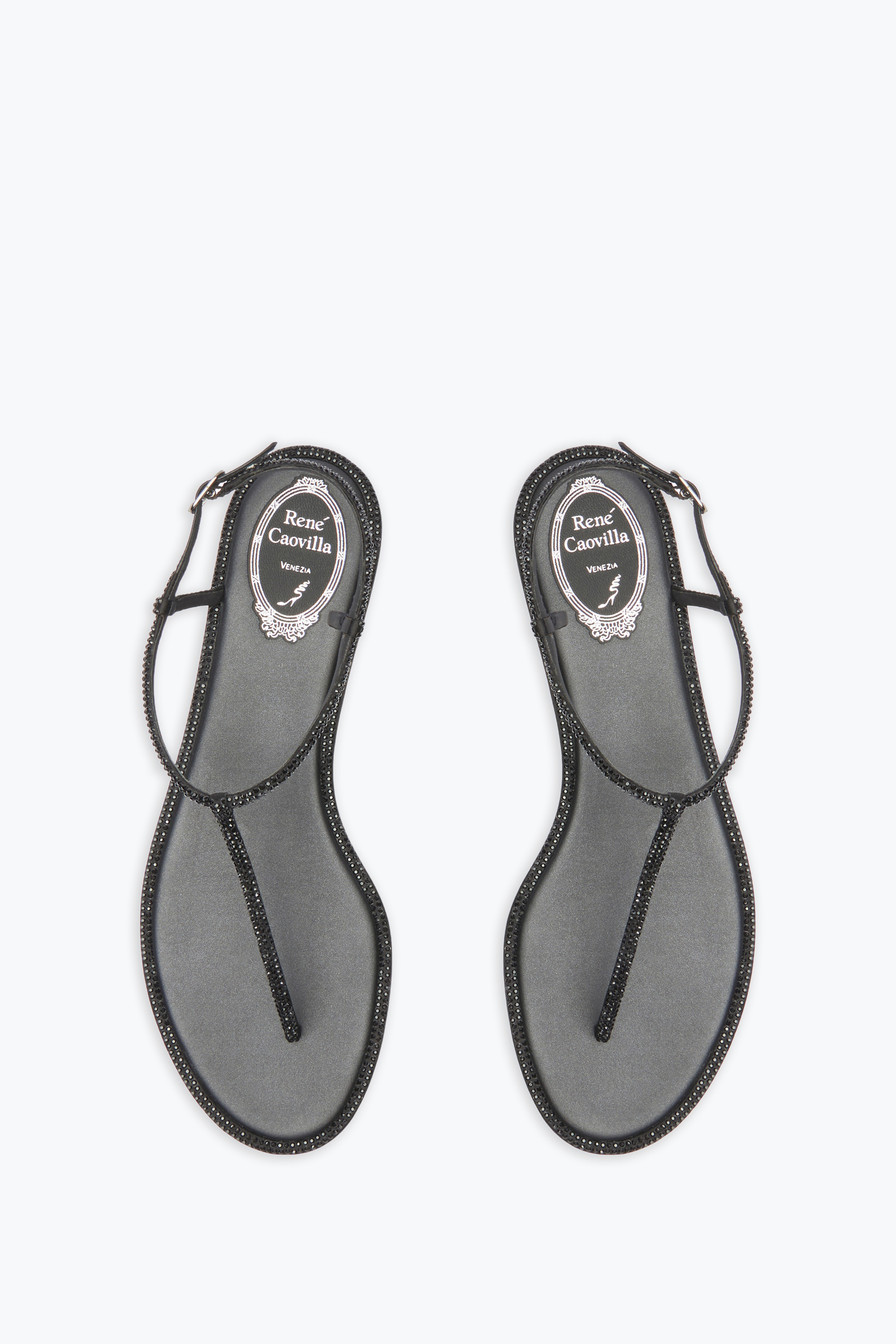 René Caovilla Rene Caovilla Elegant Flats For The Modern Woman In Black