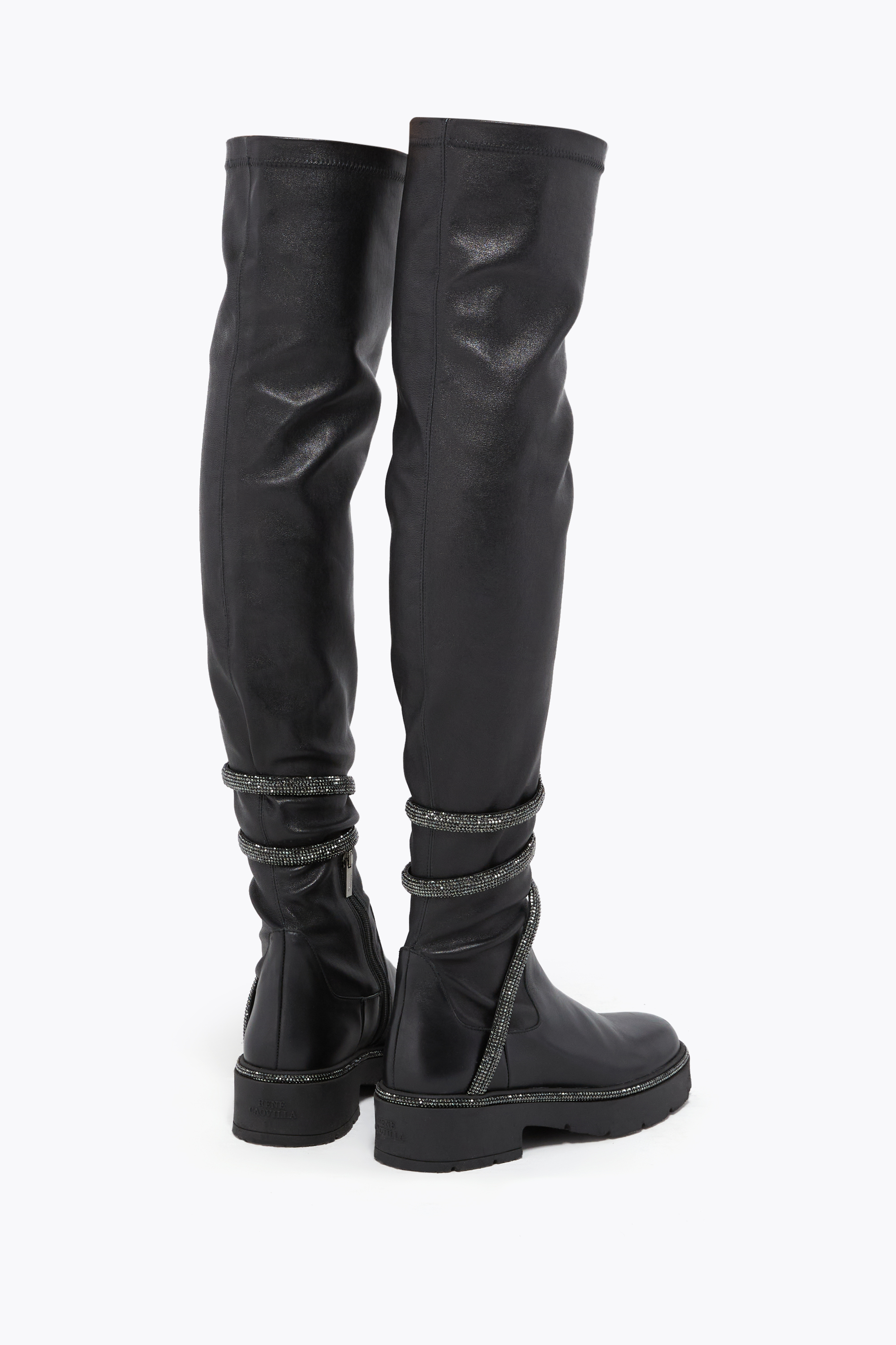  Ren&eacute; Caovilla Ren&eacute; Caovilla Cleo Schwarzer Overknee-stiefel 50 Frau  Schwarz 